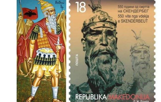 Πάνε για διάλυση τα Σκόπια: Οι Αλβανοί της ΠΓΔΜ εξέδωσαν γραμματόσημο με τον Γεώργιο Καστριώτη